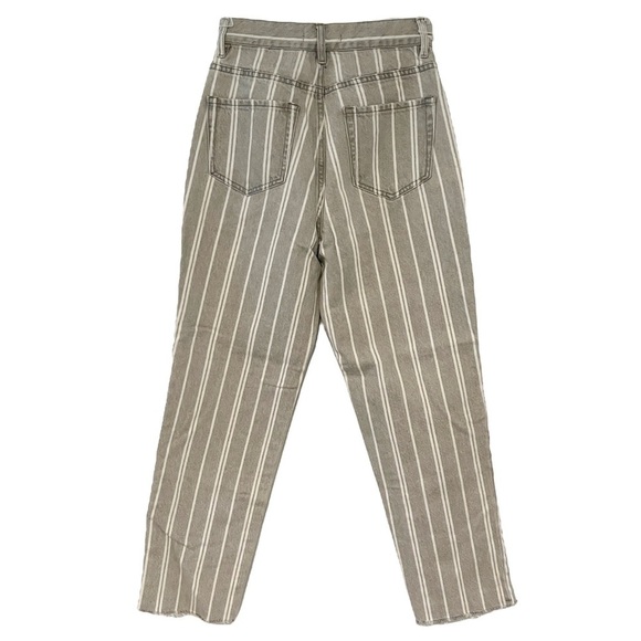 PacSun Gray Double Stripe High Waisted Straight Leg Jeans 25 - Picture 6 of 14